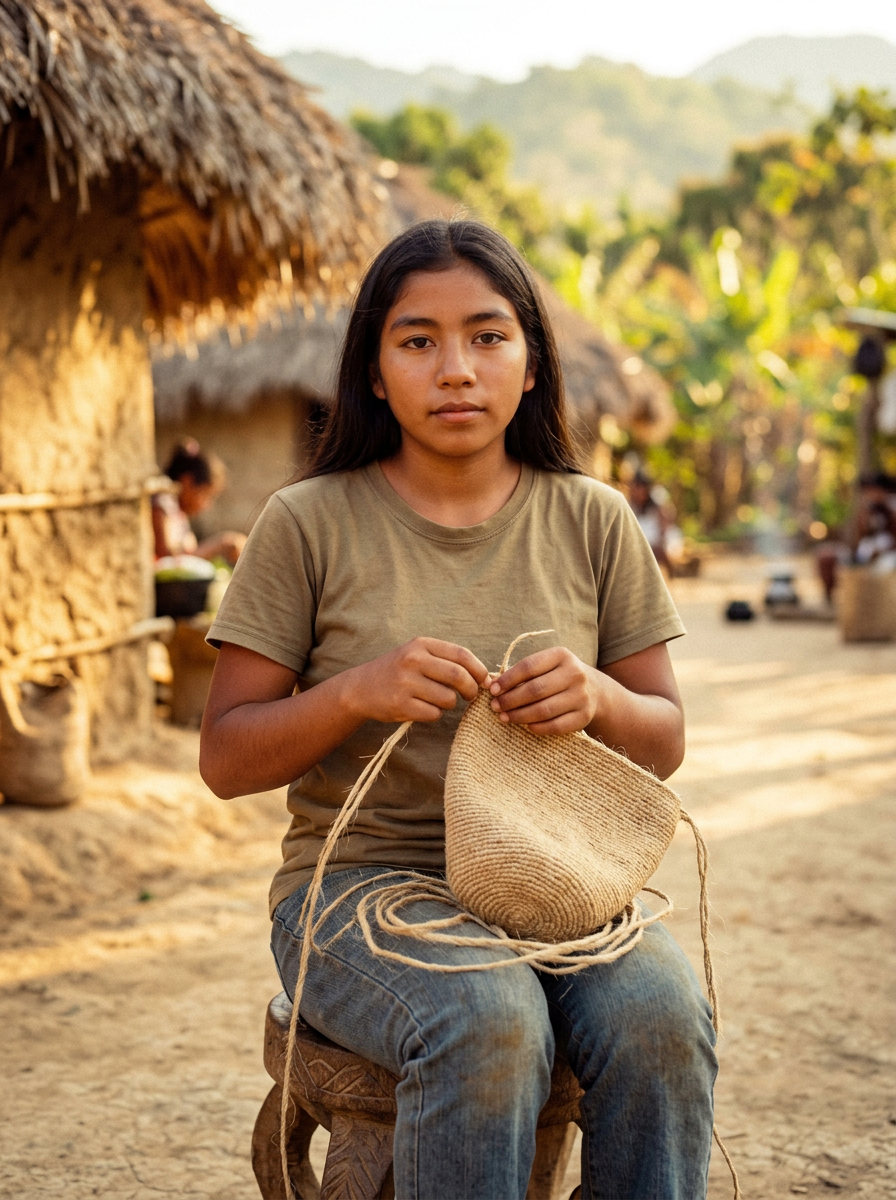Portrait of Bertha, Kankuamo weaver from Atánquez, Cesar
